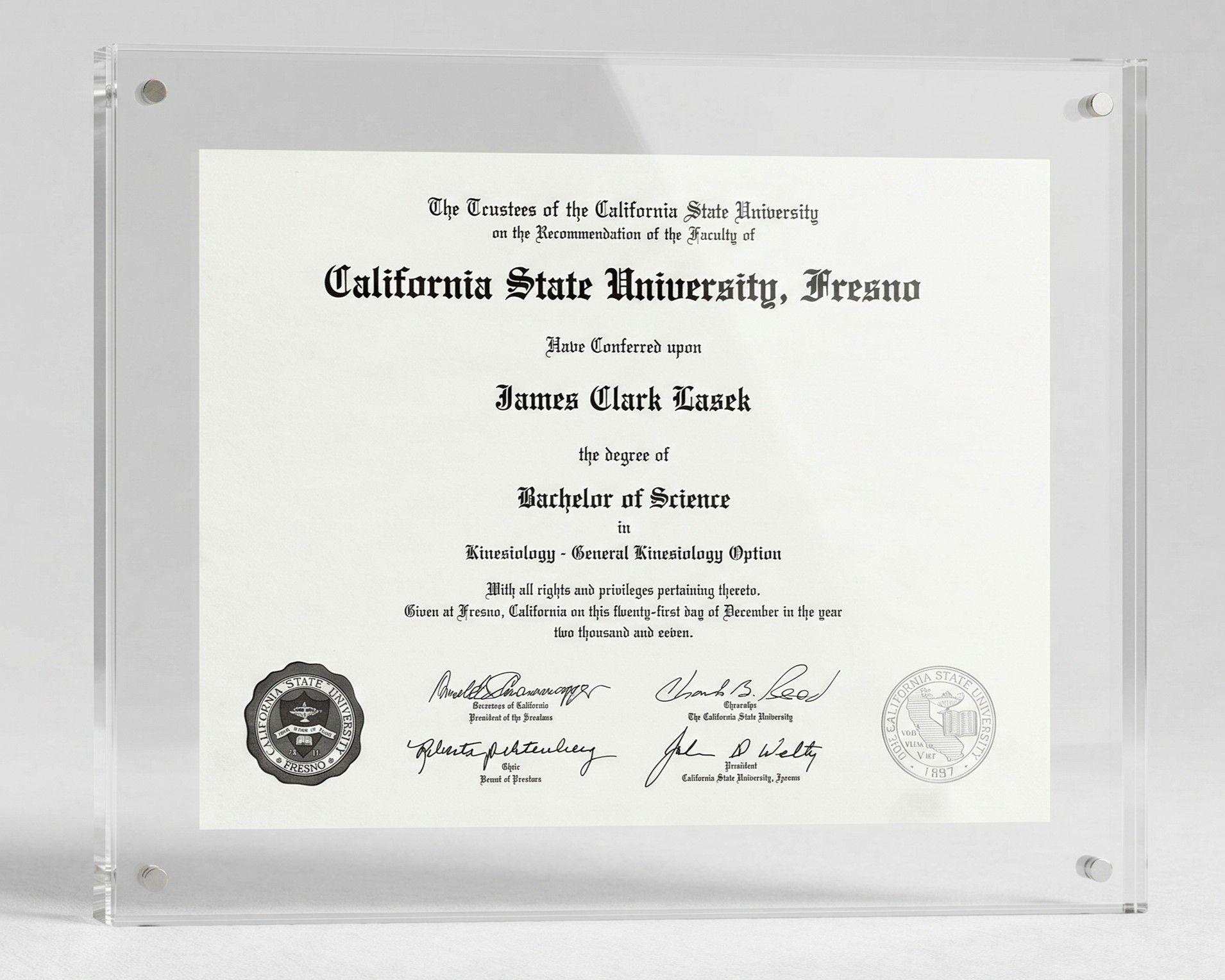Bachelor of Science Degree